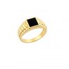 Gold Ring with black stone