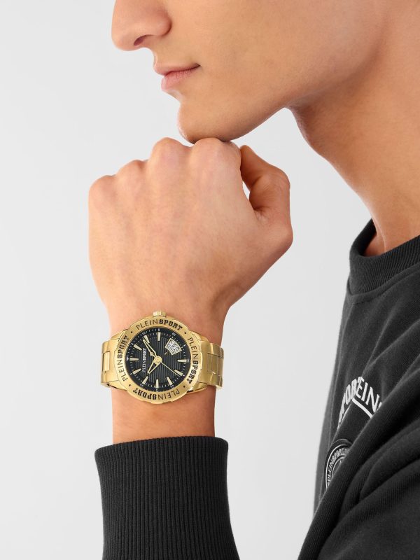 PLEIN SPORT GOLD STAINLESS STEEL BRACELET