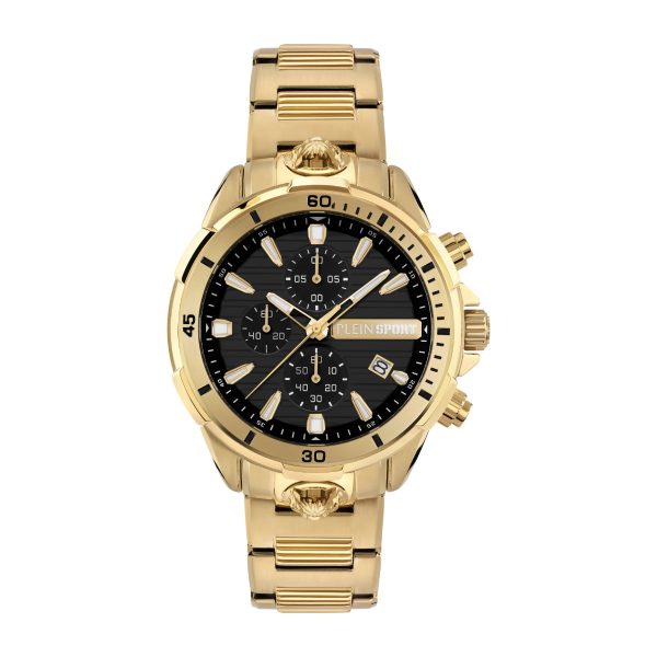 PLEIN SPORT IMPACT GOLD STAINLESS STEEL BRACELET