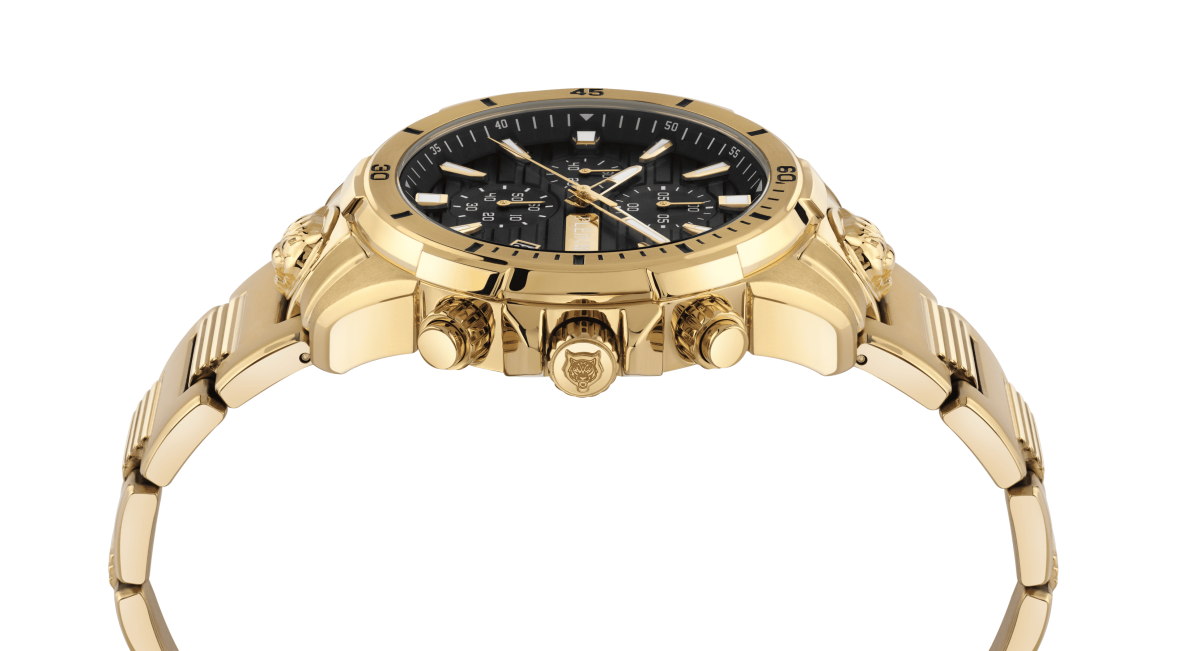 PLEIN SPORT IMPACT GOLD STAINLESS STEEL BRACELET