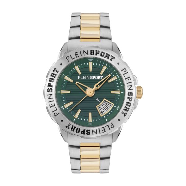 PLEIN SPORTRAMPAGE TWO TONE STAINLESS STEEL BRACELET