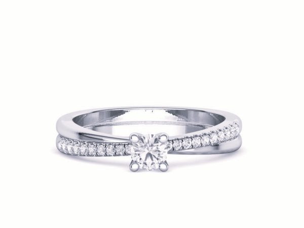 Ring Solitaire with Diamond