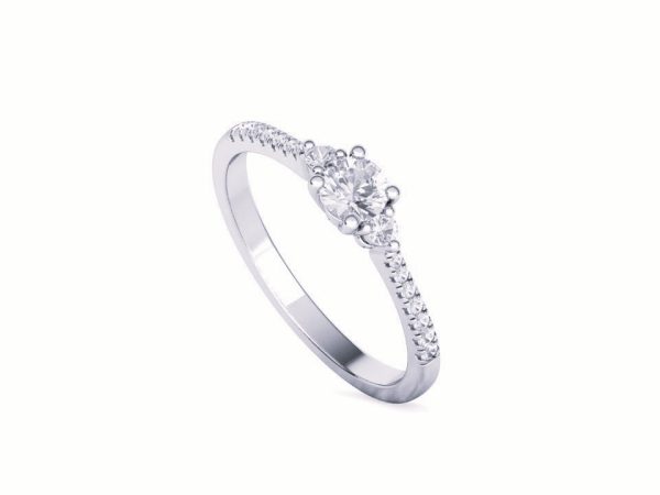 Ring Solitaire with Diamond