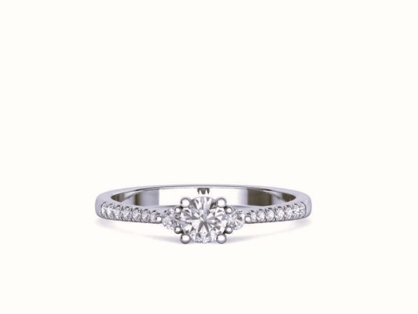 Ring Solitaire with Diamond