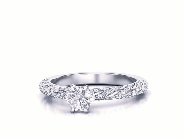 Ring Solitaire with Diamond