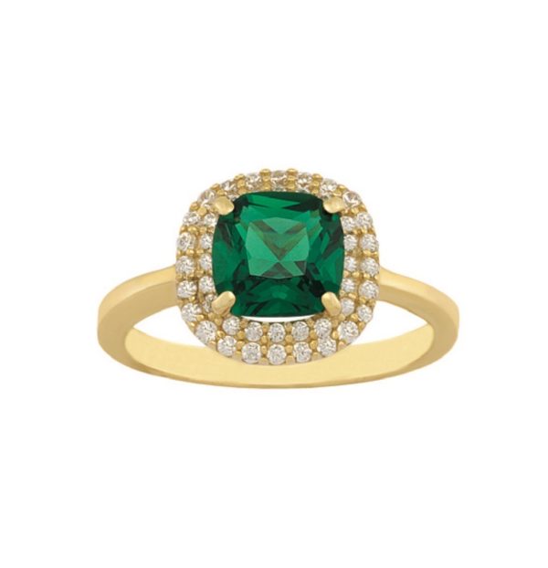 Ring with green Stone