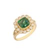 Ring with green Stone